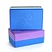 Yoga Block - High Density EVA Foam Bi-Color Exercise Block - Instantly Support and Improve Your Poses and Flexibility - Lightweight Versatile Fitness and Balance Odor Free Brick