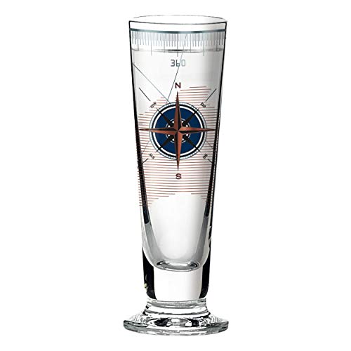 RITZENHOFF Black Label Crystal Shot Glass by Iris Inthertal 40ml with 5 Shot Lids