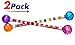 2GoodShop Cheerleader Baton Kids Toys Dance Twirling Glitter Baton for Girls Great for Marching Bands Sport Games and Parades Comes in 4 Styles | Item #2803 (Pack of 2 and Mini Bouncy Ball)