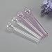 BDQFEI glass oil Burner,4 pack glass,4.7 Inch length (Clear + pink)