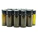 JIUWU 0.3oz 10ml Amber Small Glass Vials, Liquid Sampling Glass Bottles Clear Vials Screwcap Lab Container, Pack of 50