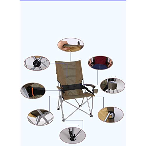 YIONGA CAIJINJIN Folding Camp Stuhl Angeln Klappstuhl Portable stufenlosen Multifunktionsfischereiplattformlift All… – Bild 3