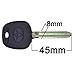S&I Remotes New Uncut Blank Transponder Key for Toyota Camry Highlander RAV4 Matrix 4D67