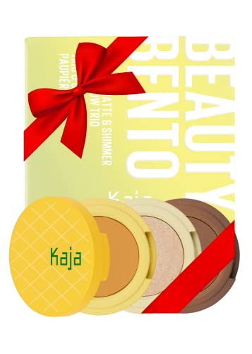 Kaja Beauty Bento Collection - Bouncy Eyeshadow Trio | 11 Alotta Colada - sunkissed neutral tones | 2019 Allure Best of Beauty Award, Beauty Bento | Cruelty free, K-Beauty Mini Palettes