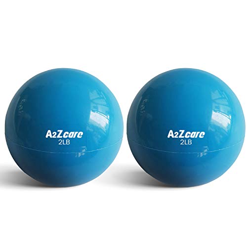 A2ZCARE Toning Ball Weighted Toning Exercise Ball Soft Weighted Medicine Ball for Pilates