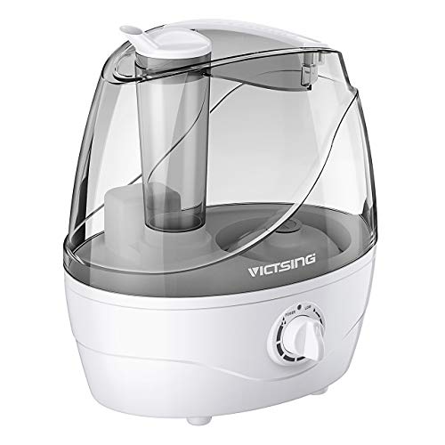 Homasy Victsing Upgraded, 2.2L Cool Mist Ultrasonic Large Bedroom, Baby, Home Premium Air Humidifying Vaporizer for Whisper-Quiet, Auto Shut-Off- Lasts Up to 24 Hours, Grey - Thumbnail 7