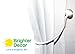 Brighter Decor Magnetic Curtain Tiebacks | Premium Curtain Holdbacks | Replace Your Curtain Hooks or Clips | Live a Brighter Life | 4-Pack, Silver
