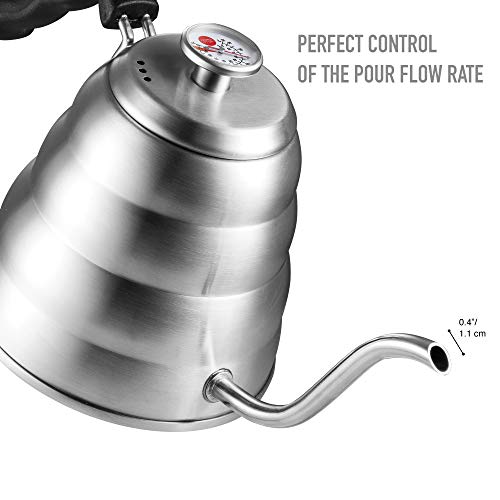 Hello Cucina Gooseneck Kettle Gator Pour Over Coffee Kettle 40 Oz