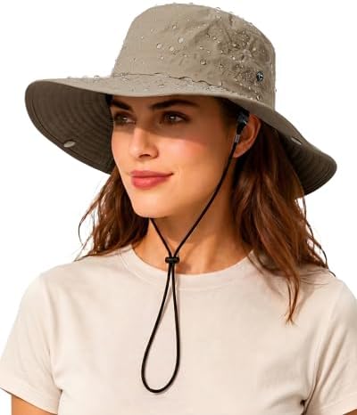 Yelesley Cotton Linen Wide Brim Bucket Hats for Women  display picture 1