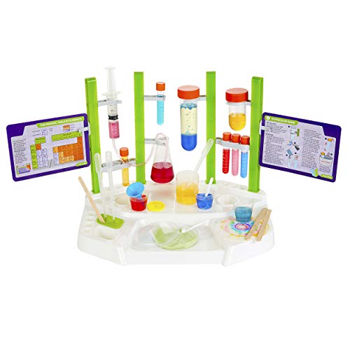Thames & Kosmos Ooze Labs Chemistry Station Science Experiment Kit, 20 Non-Hazardous Experiments Including Safe Slime, Chromatography, Acids, Bases & More, Multi-Color