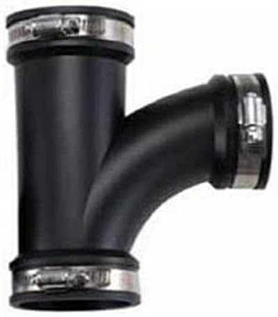 AquaForte PVC Elastomer Tee Fitting 110mm Flexible Clamping Range 110-100mm