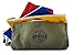 Canvas Zipper Bag (Set of 4) Heavy Duty Tool Pouch Tote Bags, Color Coded with Carabiner Clip, Metal Zipper and Elastic Organizer