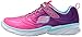 Skechers Kids Swirly Girl-81702N Gore and Strap Sneaker (Toddler), Neon Pink/Purple, 7 M US Toddler