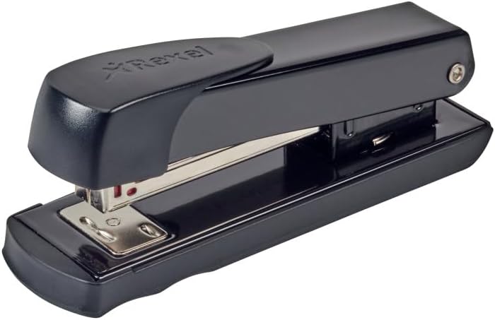 Rexel Meteor Half Strip Stapler 20 Sheet Capacity Black