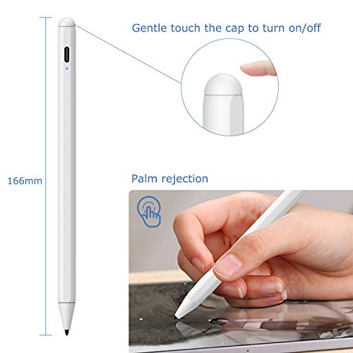 KECOW Stylus Pen for iPad with Palm Rejection Rechargeable Touch Switch