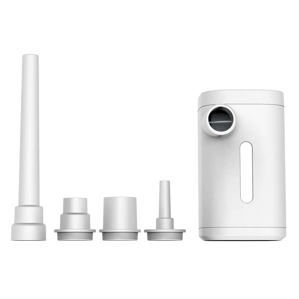 Hopbucan Outdoor Pump Portable Air Pump Camping Equip Compressor Quick Inflate Deflate for Hiking/Float/Air Bed-White