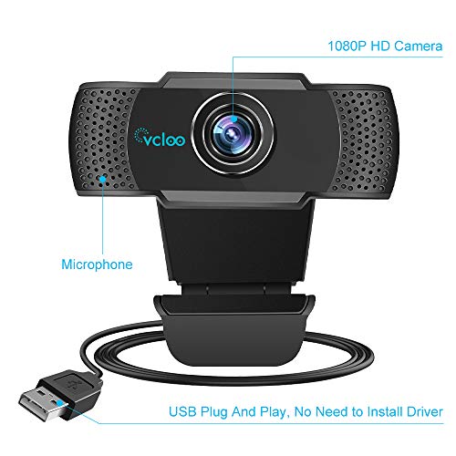 cam with Microphone,Plug and Play cam for Gaming or PC Video or