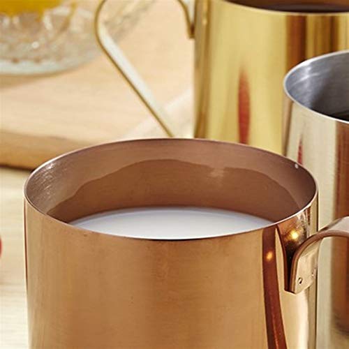 WAWAYU Kupferbecher, Einfacher und Modische Edelstahl 304 Becher, Metall, Kupfer, Glas, Becher, Moskau Cocktail-Glas… – Bild 8