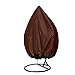 HERSENT Patio Hanging Chair Covers, Large Wicker Egg Swing Chair Covers, Heavy Duty Weather Resisatnt Outdoor Chair Covers Guarantee and Big Size 75