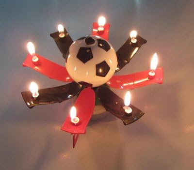 Music Birthday Candle Two Layers with 14 Small Candles Amazing Musical Lotus Flower Rotating Happy Birthday Party Candle Lamp by Abby Queen (4, Multicolor+Purple+Yellow+Red)