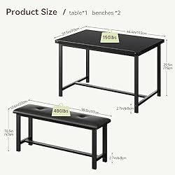 IDEALHOUSE Dining Table Set for 4, Kitchen Table
