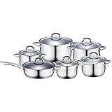 Kochtopfset 16-teilig, aus Edelstahl, Simon, hochwertig