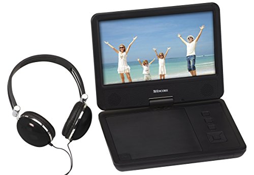 9-inch-Portable-DVDCD-Player-with-Swivel-Screen-and-Fold-Rechargeable-Battery-Remote-Control-Travel-Bag-with-Matching-Color-Headphones-and-ACDC-Adapter-Encore-DVD901MO-Black