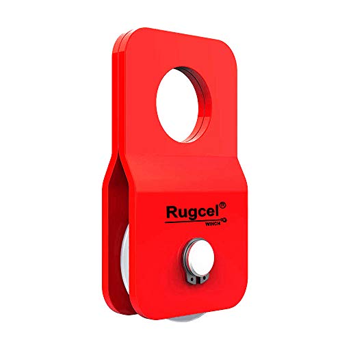 RUGCEL Winch 4.8T Heavy Duty Recovery Winch Snatch Block,10500lb Capacity (Red)