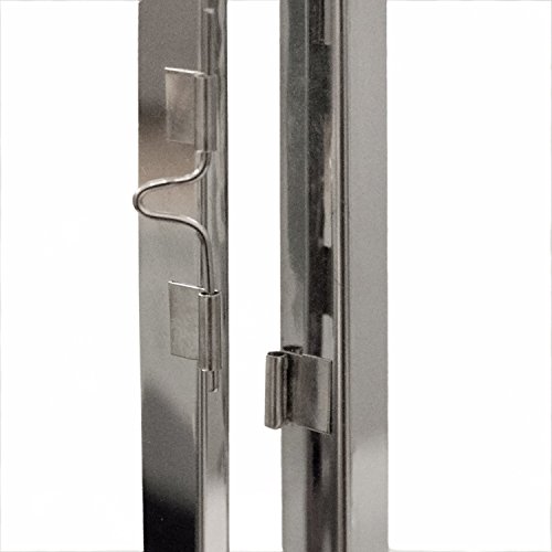 Edles XL 3tlg. Laternen-Set H53/40/30cm Edelstahl mit Griff Echtglasfenster Laterne Windlicht Gartenlaterne Kerzenhalter… – Bild 5