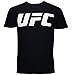 UFC Men's Basic Logo Shirt - Black (Large)