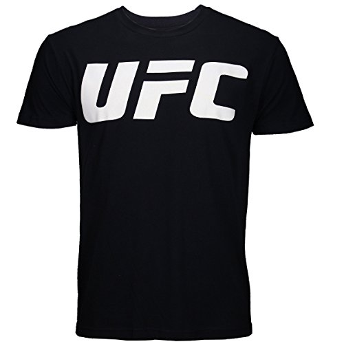 UFC Men's Basic Logo Shirt - Black (Large)