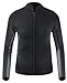 EYCE Dive & SAIL Men's 3mm Wetsuit Jacket Top Long Sleeve Neoprene Wetsuits (Black/Grey, Small)