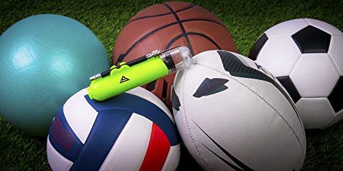 Sports Stable Dual Action Ball Pump Comes with 5 Standard Needles and 2 Plastic Yoga Ball Adaptors for Your Football, Basketball, Soccerball, Pilates Ball, Volleyball, Handball, Yoga Ball - Thumbnail 5