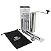 Chinu CG-J18 Manual Coffee Grinder Conical Burr Mill, Stainless Steel, 40 Gram Capacity