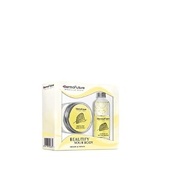 dermofuture Natural Spa Body Butter + Dusche Gel Melone und Papaya Body Geschenk Set