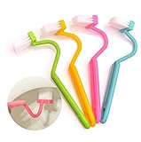 Capsloc Toilet Rim Edge Brush - Toilet Bow Cleaning Brush - Curved Flush Passage Brush (Pack of 1)