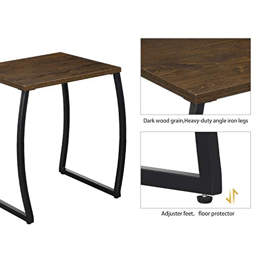 SRIWATANA Nesting Tables, Vintage Side End Tables Living Room, Coffee