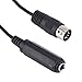 Yeworth 5 Pin DIN to 6.35mm Cable, 0.3m 5-Pin Din Male Plug to Monoprice 6.35mm (1/4 inch) Female Audio Adapter Cable Compatible for MIDI Keyboard, Synthesizer, Organ, Electric Piano, MIDI Guitar