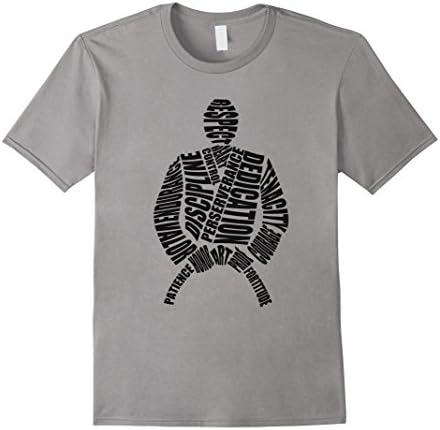 Mens Brazilian Jiu Jitsu Tees: Unique BJJ Word Cloud T-Shirt Small Slate