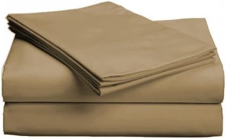 Love2Sleep EGYPTIAN COTTON HOTEL QUALITY COFFEE FLAT SHEET - 4FT (SMALL DOUBLE) BED SIZE by JOYSLEEP
