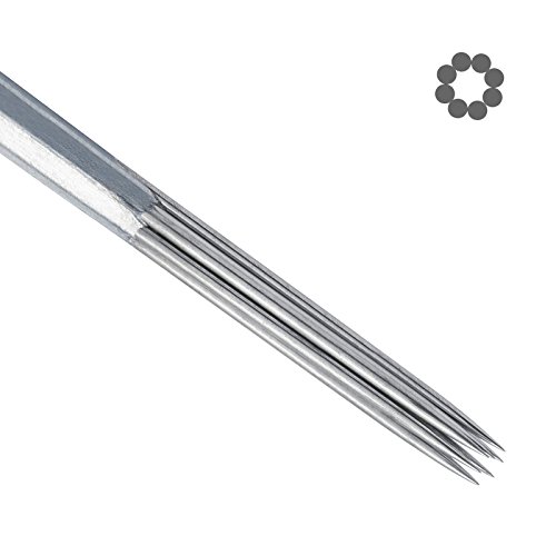 ACE Needles 50 pcs. 8 Round Shader Pre-Made Sterile Tattoo Needles - 8RS