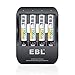 EBL AAA Rechargeable Batteries 1100mAh (4 Counts) and Quick Smart Battery Charger - 2 Hours Fully Charged, 2 USB Input Ports, More Convenient and Rapid …