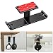 Dual Headphone Hanger Headset Stand New bee Under Desk Aluminum Headphone Hook Mount with Cable Organizer for All Headphones