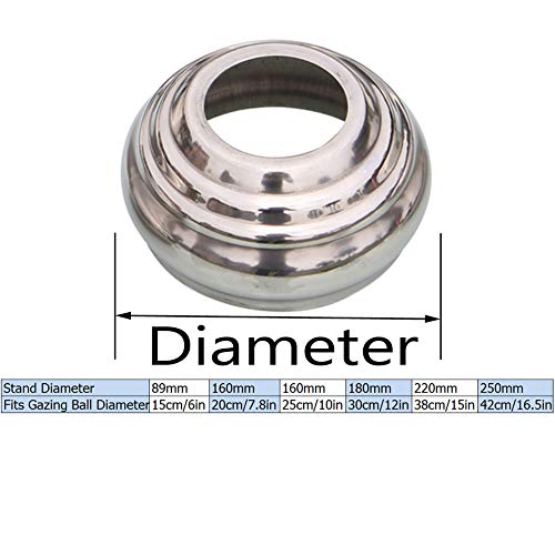 image for HomDSim Gazing Ball Globe Stand for Outdoor Garden Gazing Globes,Metal