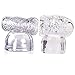 Massager Attachments, Massager Accessories Accessory Silicone- Two Different Styles (Clear)