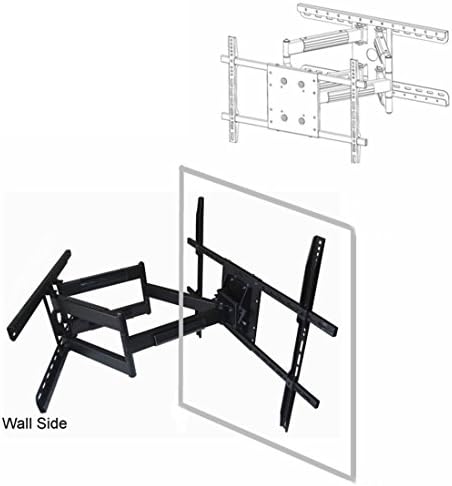 Long 31.5" extension Articulating Wall Mount (16" or 24" stud) for Samsung UN65H6350, UN-65EH600​0 LED TV