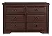 Graco Brooklyn 6 Drawer Double Dresser, Cherry, Kids Bedroom Dresser with 6 Drawers, Wood & Composite Construction, Ideal for Nursery, Toddlers Room, Kids Room