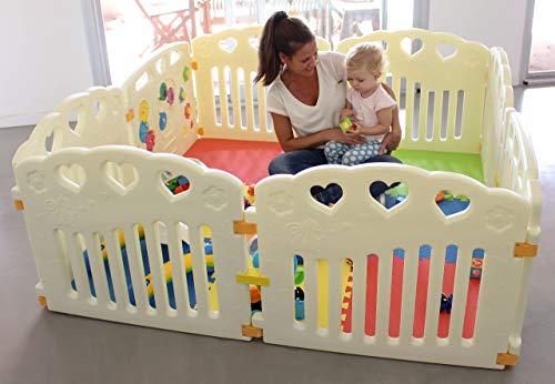 image for BBNet Baby Playpen with Play MAT Included | Playard 8 Pieces | Childre