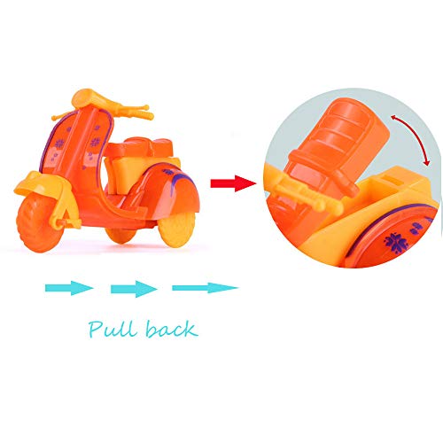 USHOT Mini Three-Wheeled Trolley Toy Pull Back Early Model Children Educational Toys