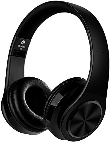 LIFEON Stereo Wireless Bluetooth Headphone with Microphone (Black)